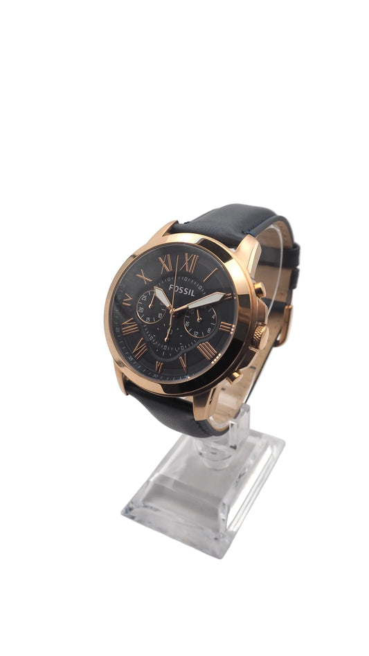 Fossil Grant Chronograph FS4835 Herrenuhr Edelstahl Roségold Neu OVP