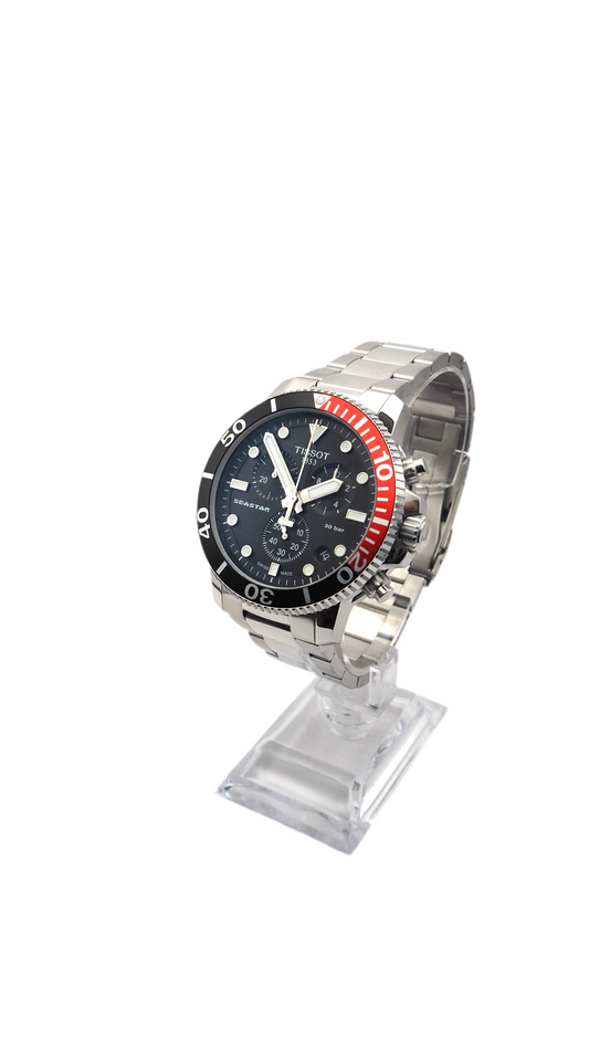 Tissot T-Sport Seastar 1000 Chronograph T120.417.11.051.01 Herrenuhr Edelstahl Neu OVP - ChronoMeister