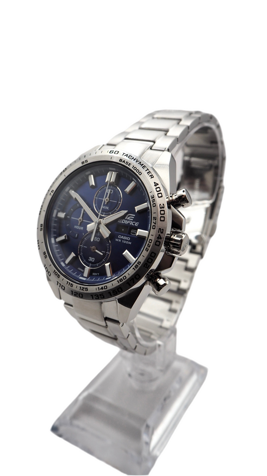 Casio Edifice EFR-574D-2AVUEF Chronograph Herrenuhr 42mm Edelstahl Neu OVP - ChronoMeister