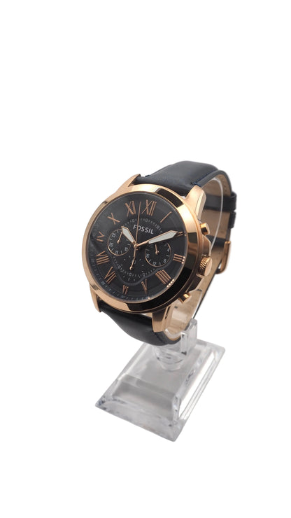 Fossil Grant Chronograph FS4835 Herrenuhr Edelstahl Roségold Neu OVP