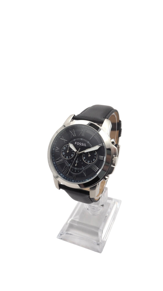 Fossil Grant Chronograph FS4990 Herrenuhr Edelstahl Silber Neu OVP