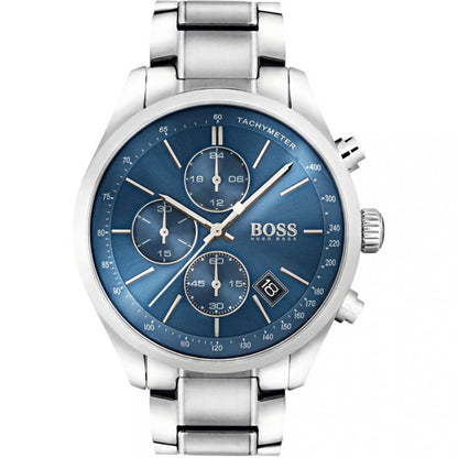 Boss Grand Prix Chronograph 1513478 Herrenuhr Edelstahl Silber Neu OVP