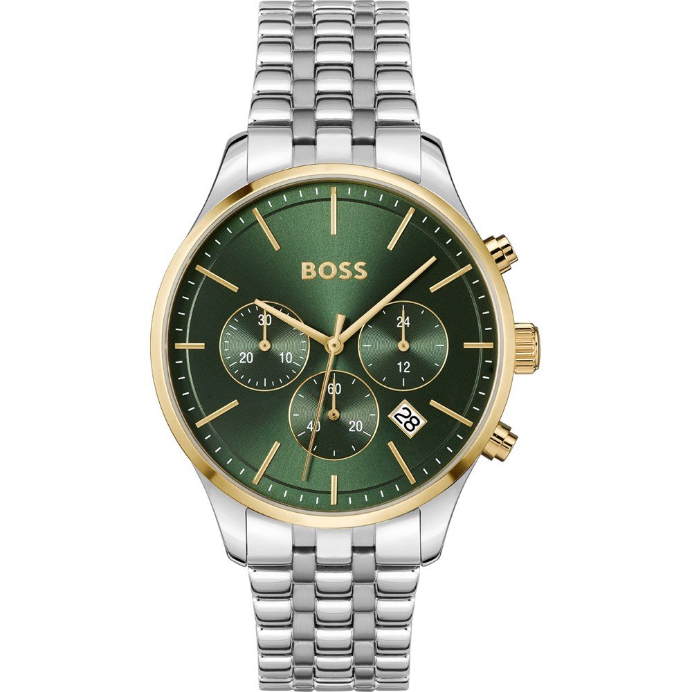 Boss Avery Chronograph 1514159 Herrenuhr Edelstahl Silber Neu OVP