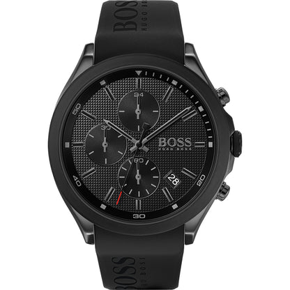 Boss Velocity Chronograph 1513720 Herrenuhr Edelstahl Schwarz Neu OVP