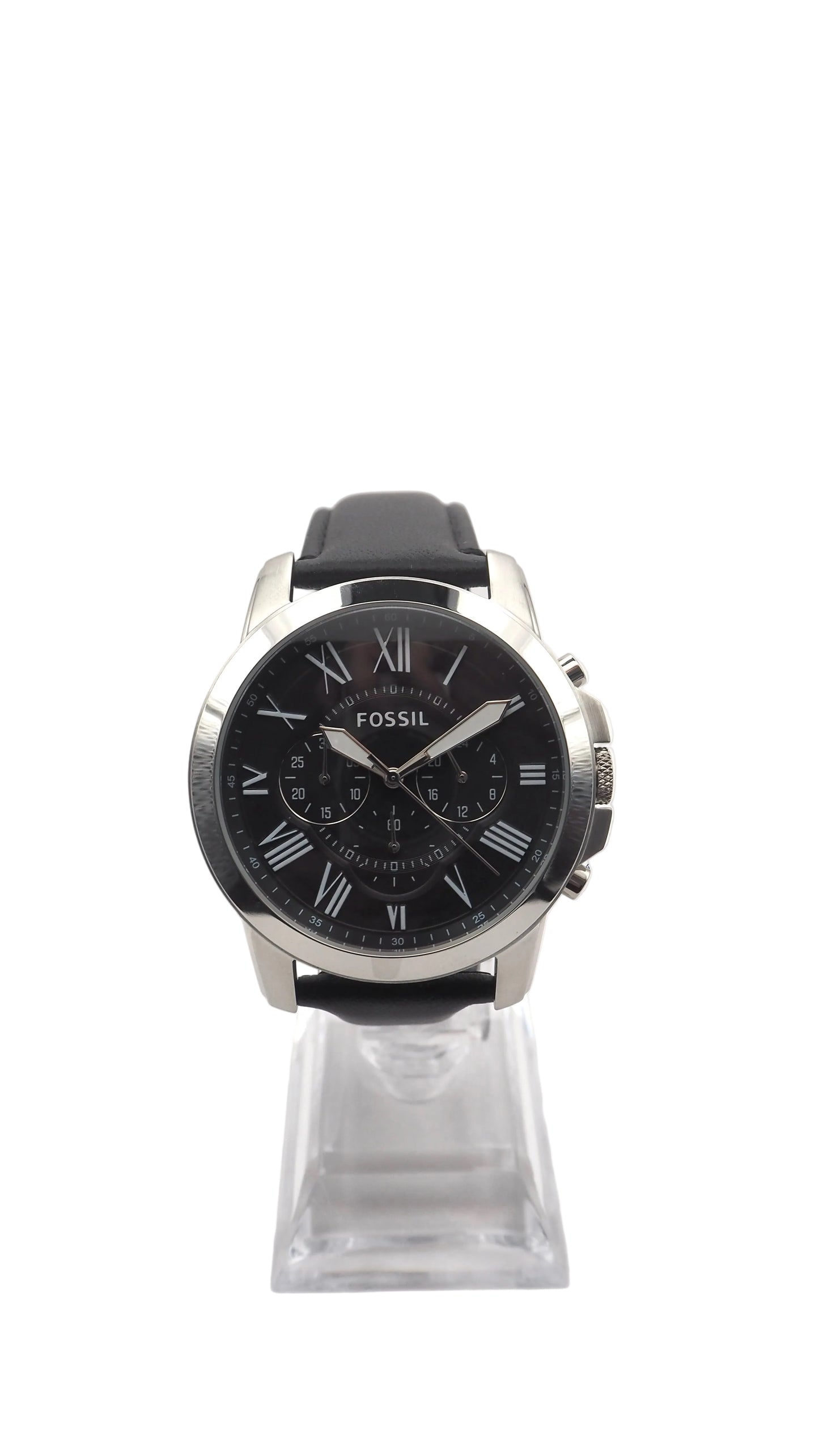 Fossil Grant Chronograph FS4812 Herrenuhr Edelstahl Silber Neu OVP