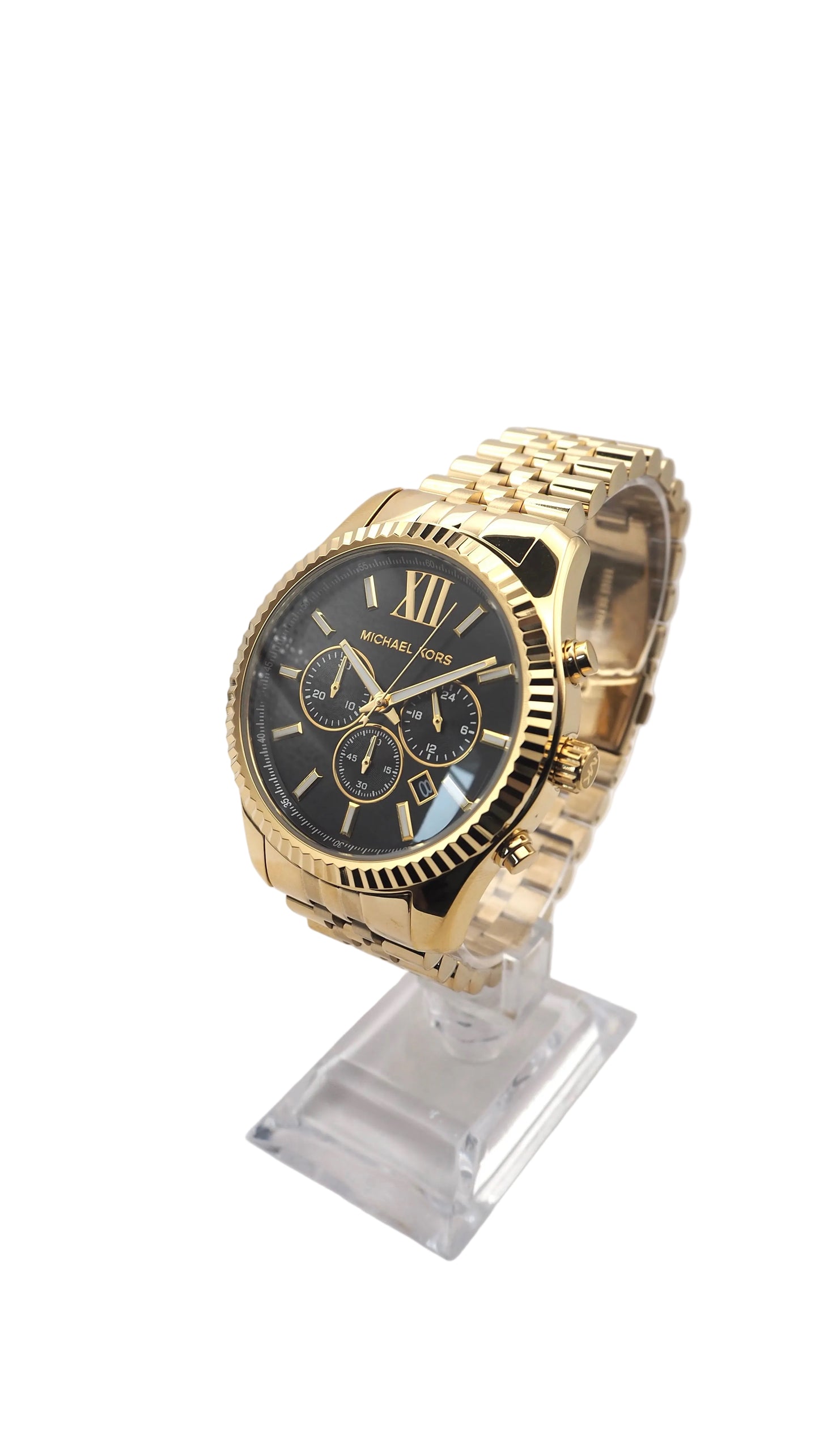 Michael Kors Lexington Chronograph MK8286 Herrenuhr Edelstahl Gold Neu OVP