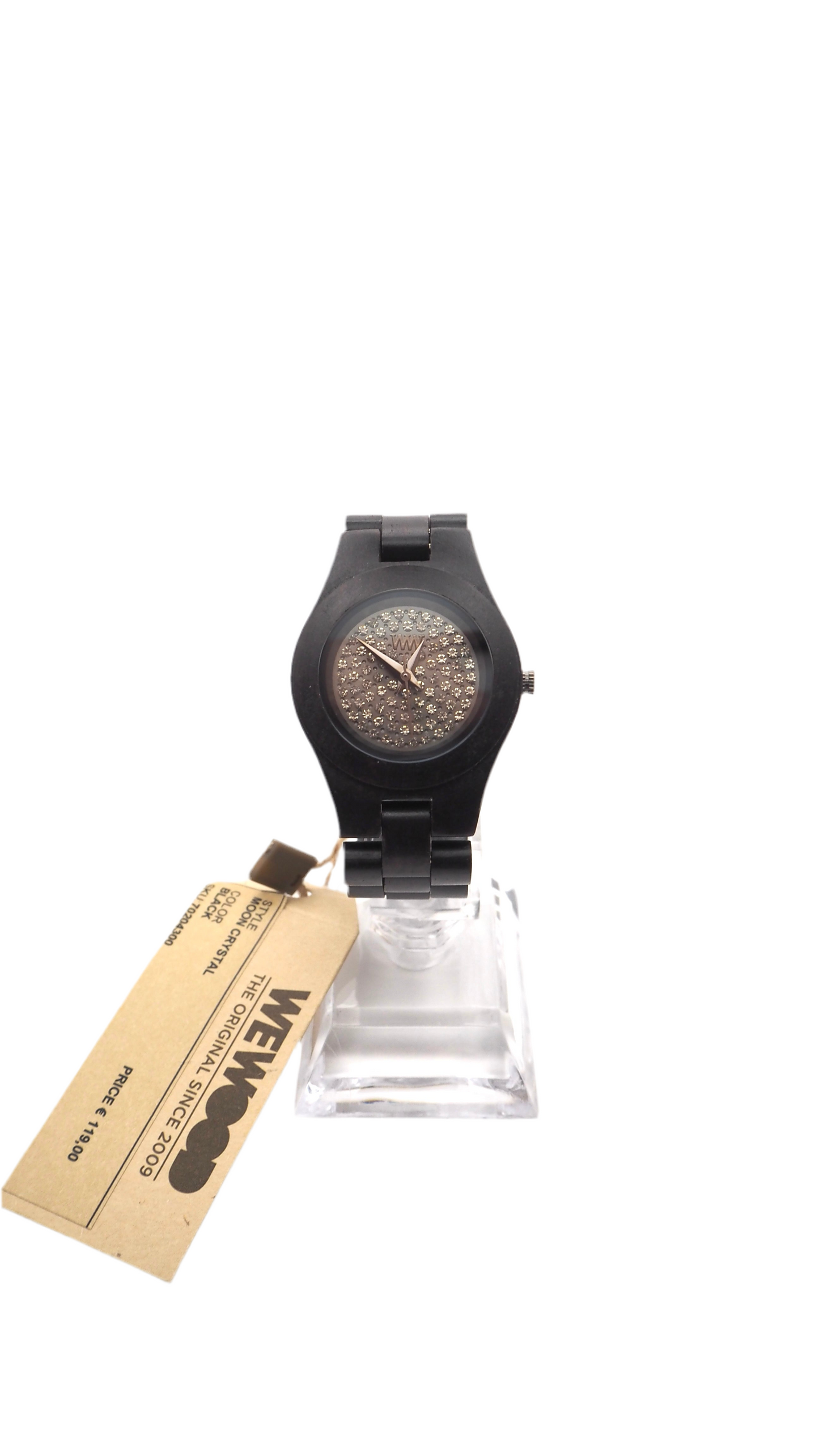 Wewood Moon Crystal Black 70204300 Damenuhr Holz Neu OVP - ChronoMeister