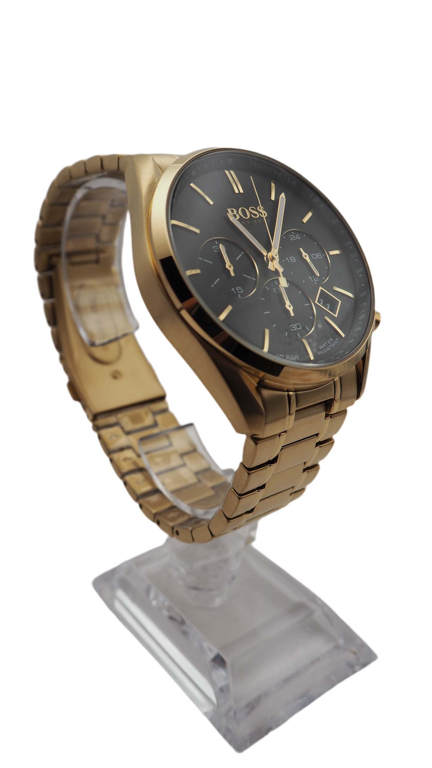 Hugo Boss Champion Chronograph 1513848 Herrenuhr Edelstahl Gold Neu OVP