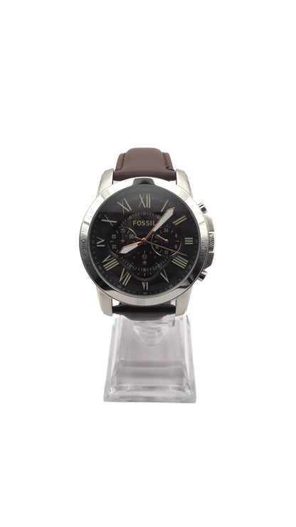 Fossil Grant Chronograph FS4813 Herrenuhr Edelstahl Silber Neu OVP