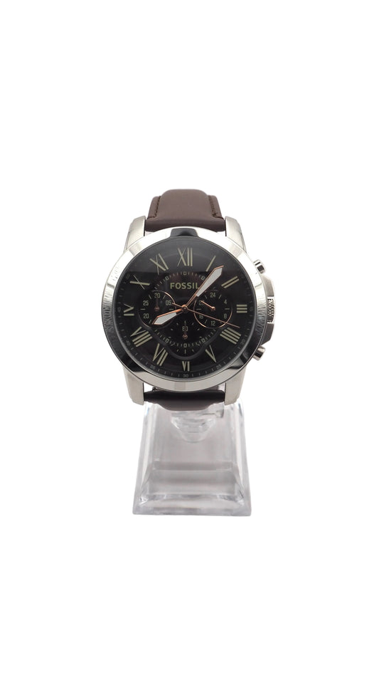 Fossil Grant Chronograph FS4813 Herrenuhr Edelstahl Silber Neu OVP