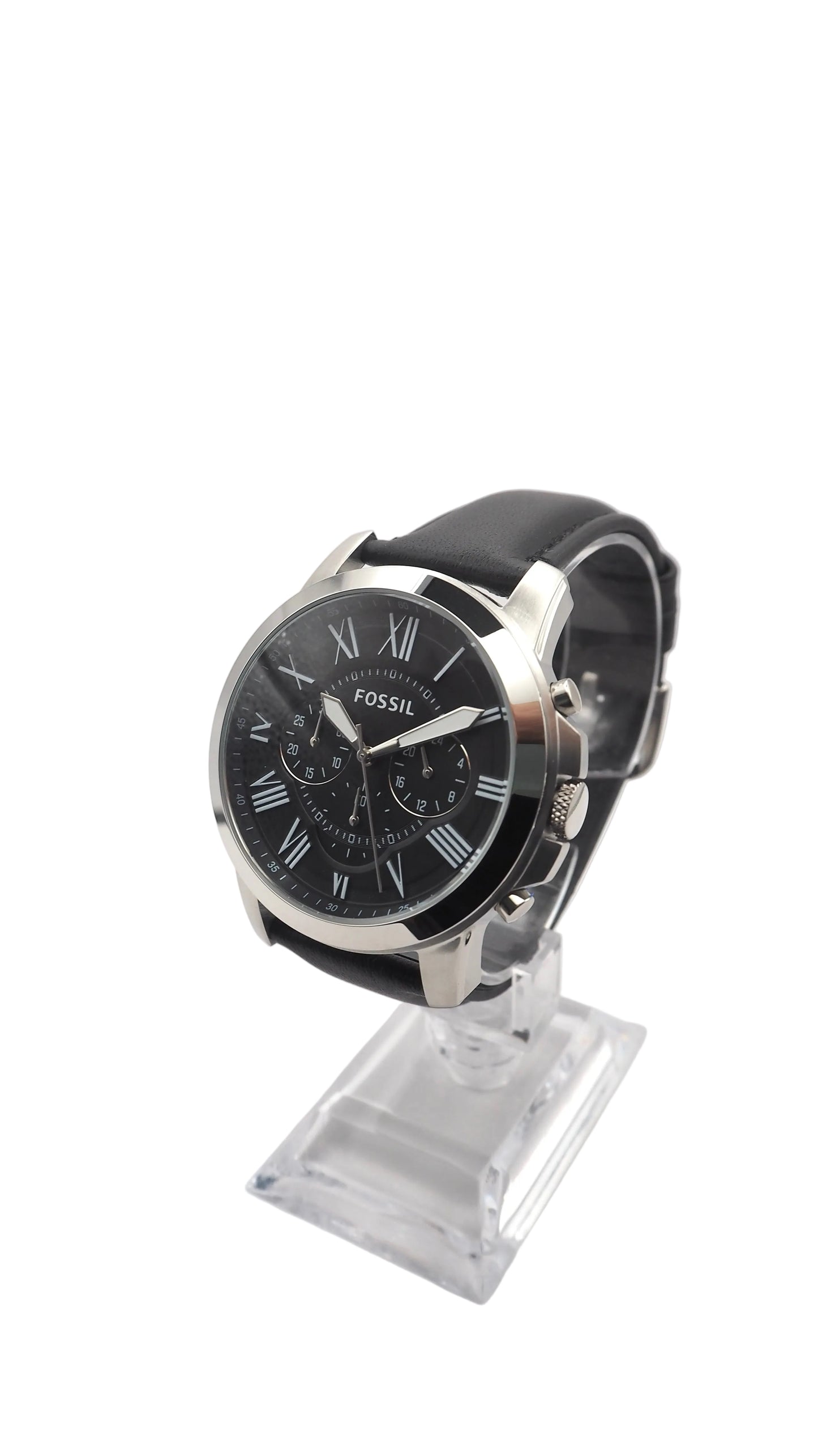 Fossil Grant Chronograph FS4812 Herrenuhr Edelstahl Silber Neu OVP