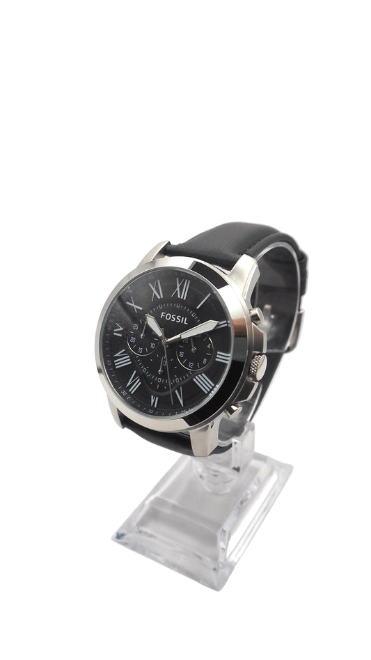 Fossil Grant Chronograph FS4812 Herrenuhr Edelstahl Silber Neu OVP