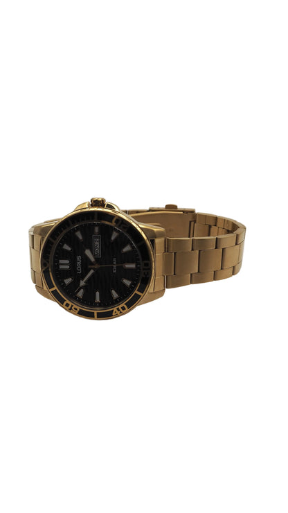 Lorus RH362AX9 Herrenuhr Edelstahl Gold Neu OVP