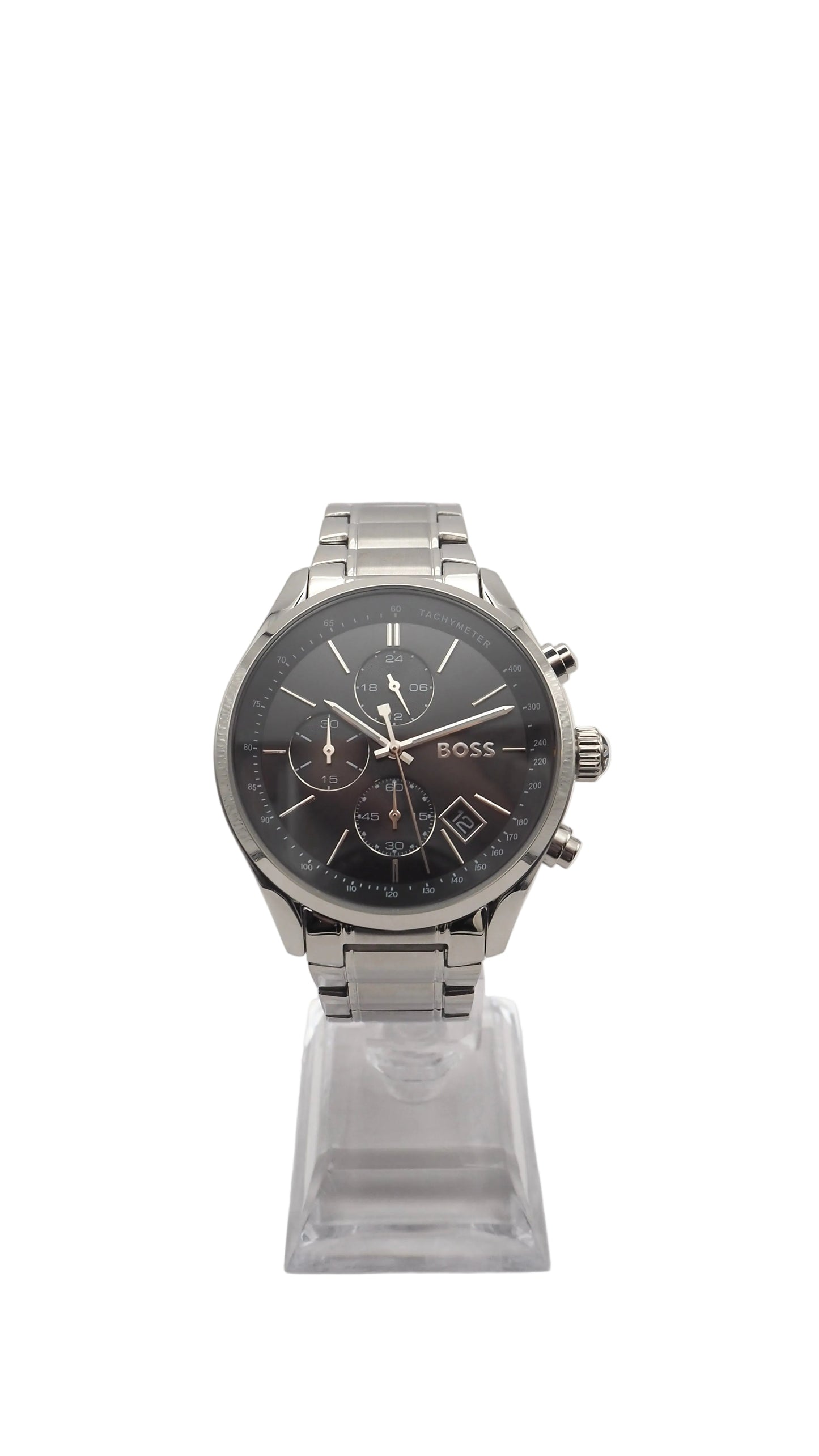 Boss Grand Prix Chronograph 1513477 Herrenuhr Edelstahl Silber Neu OVP
