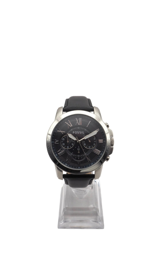 Fossil Grant Chronograph FS4990 Herrenuhr Edelstahl Silber Neu OVP
