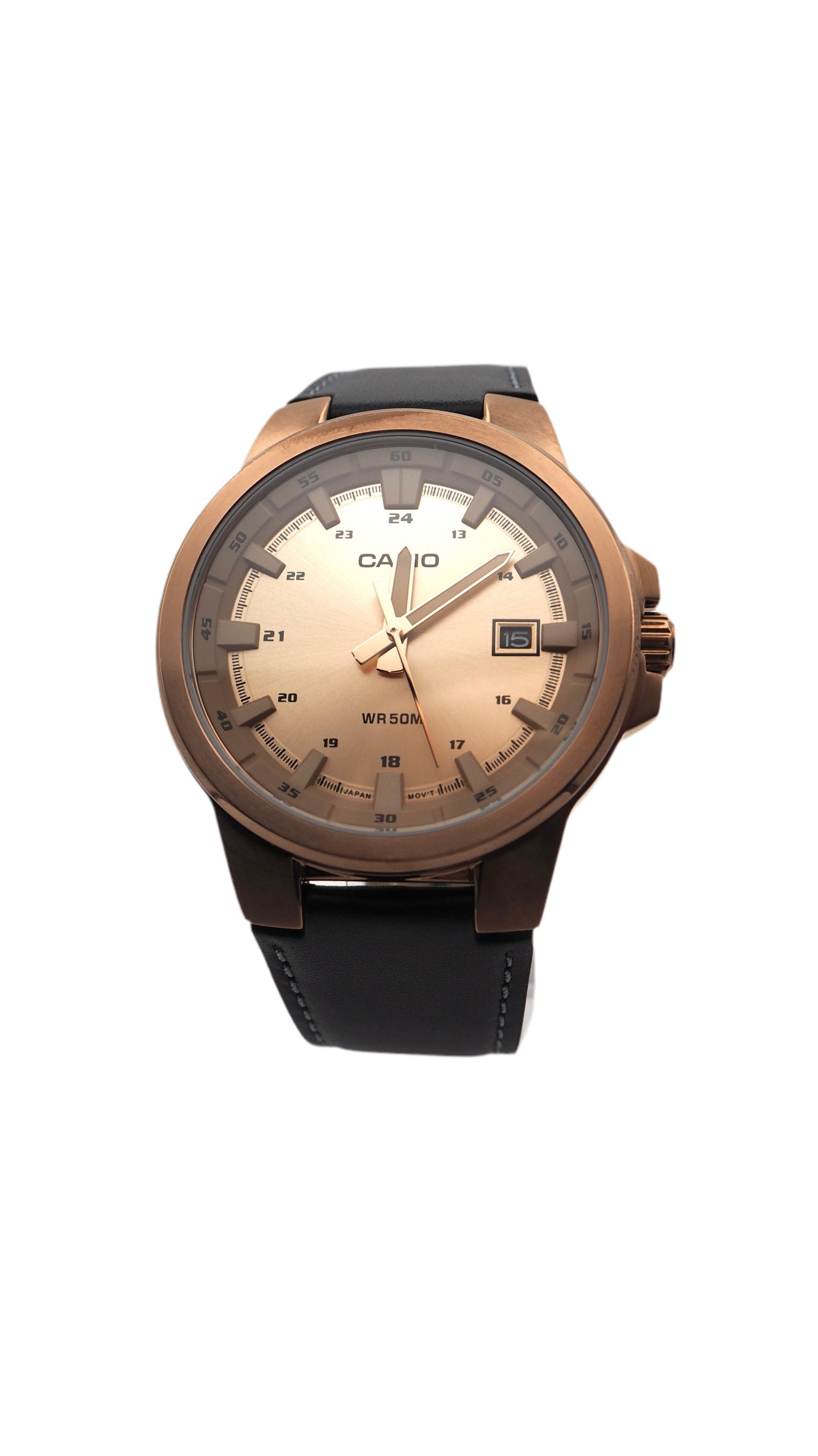 Casio MTP-E173RL-5AVEF Herrenuhr 42 mm Edelstahl Neu - ChronoMeister
