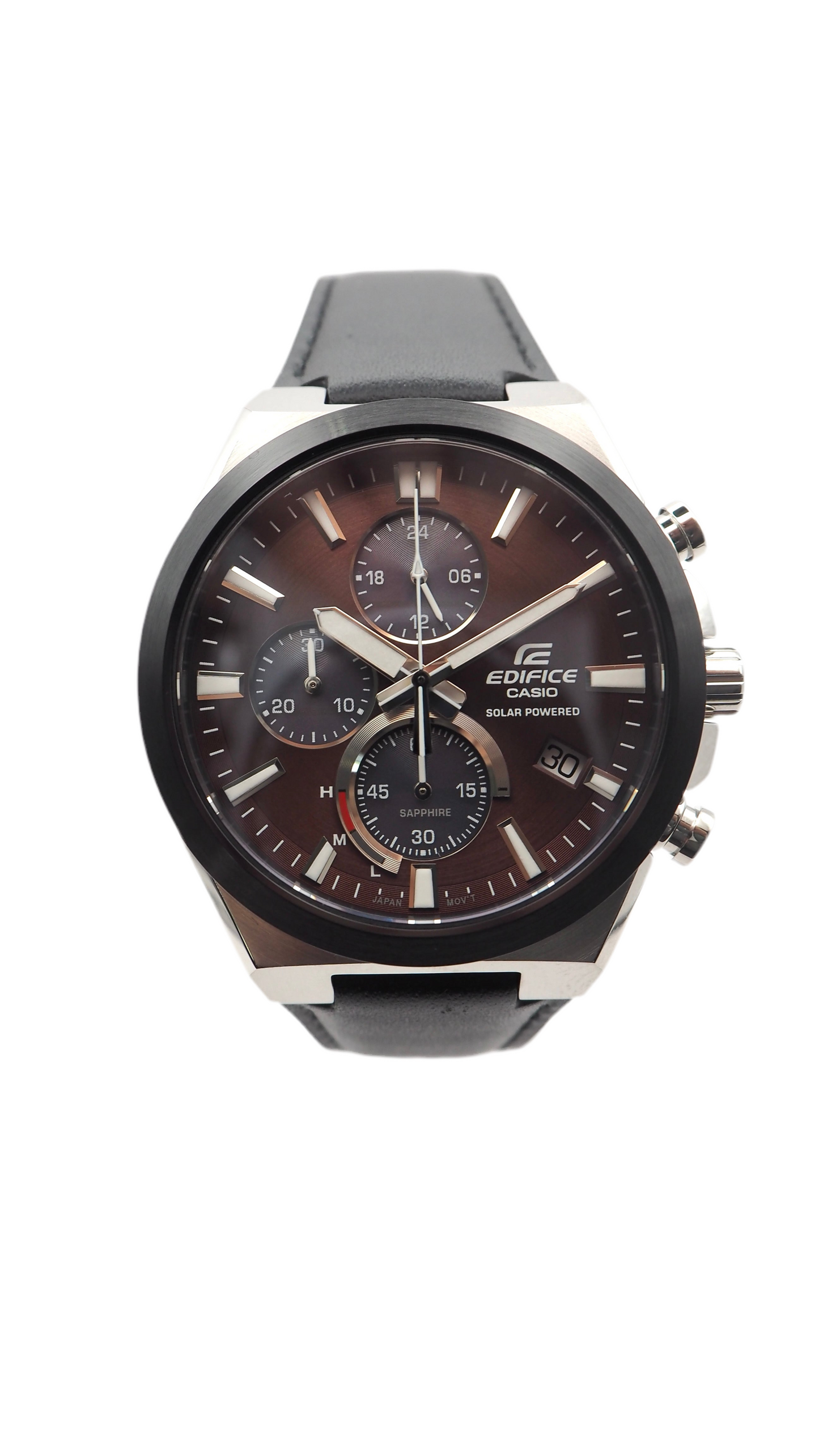 Casio Edifice EFS-S630BL-5AVUEF Chronograph Solar Herrenuhr 44mm Neu OVP - ChronoMeister