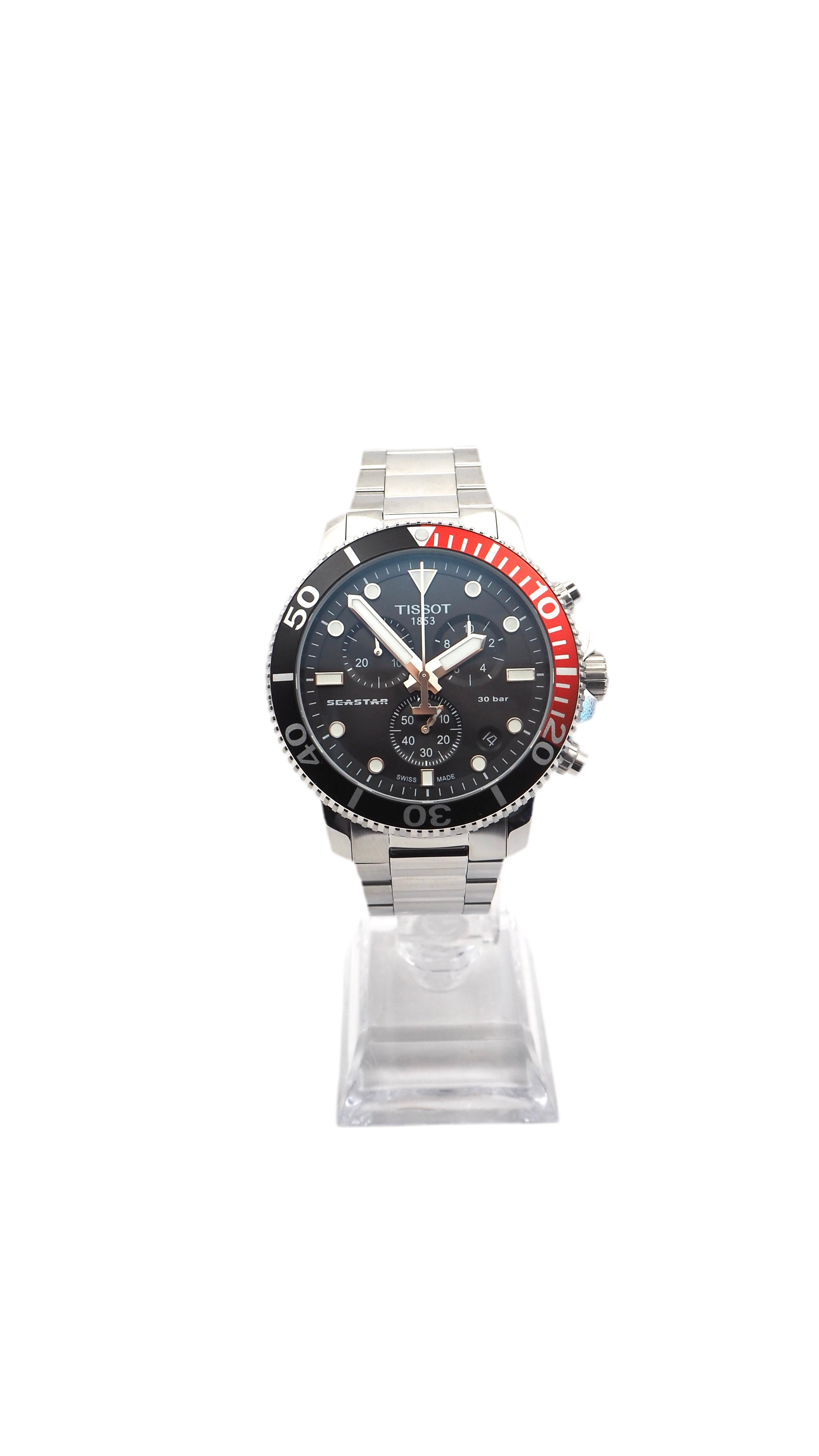 Tissot T-Sport Seastar 1000 Chronograph T120.417.11.051.01 Herrenuhr Edelstahl Neu OVP - ChronoMeister