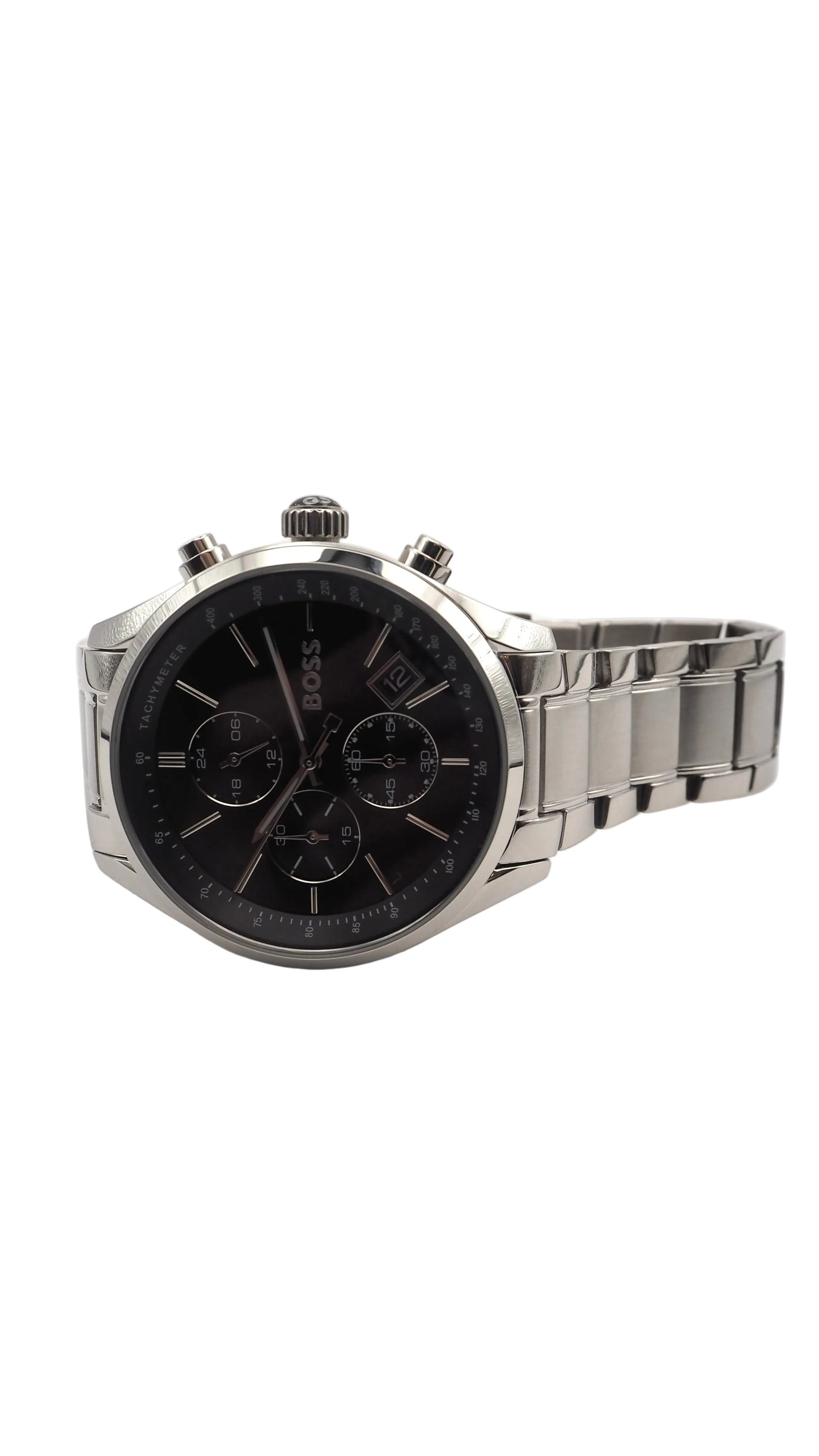 Boss Grand Prix Chronograph 1513477 Herrenuhr Edelstahl Silber Neu OVP
