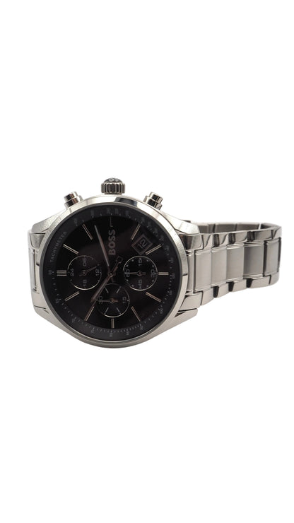 Boss Grand Prix Chronograph 1513477 Herrenuhr Edelstahl Silber Neu OVP