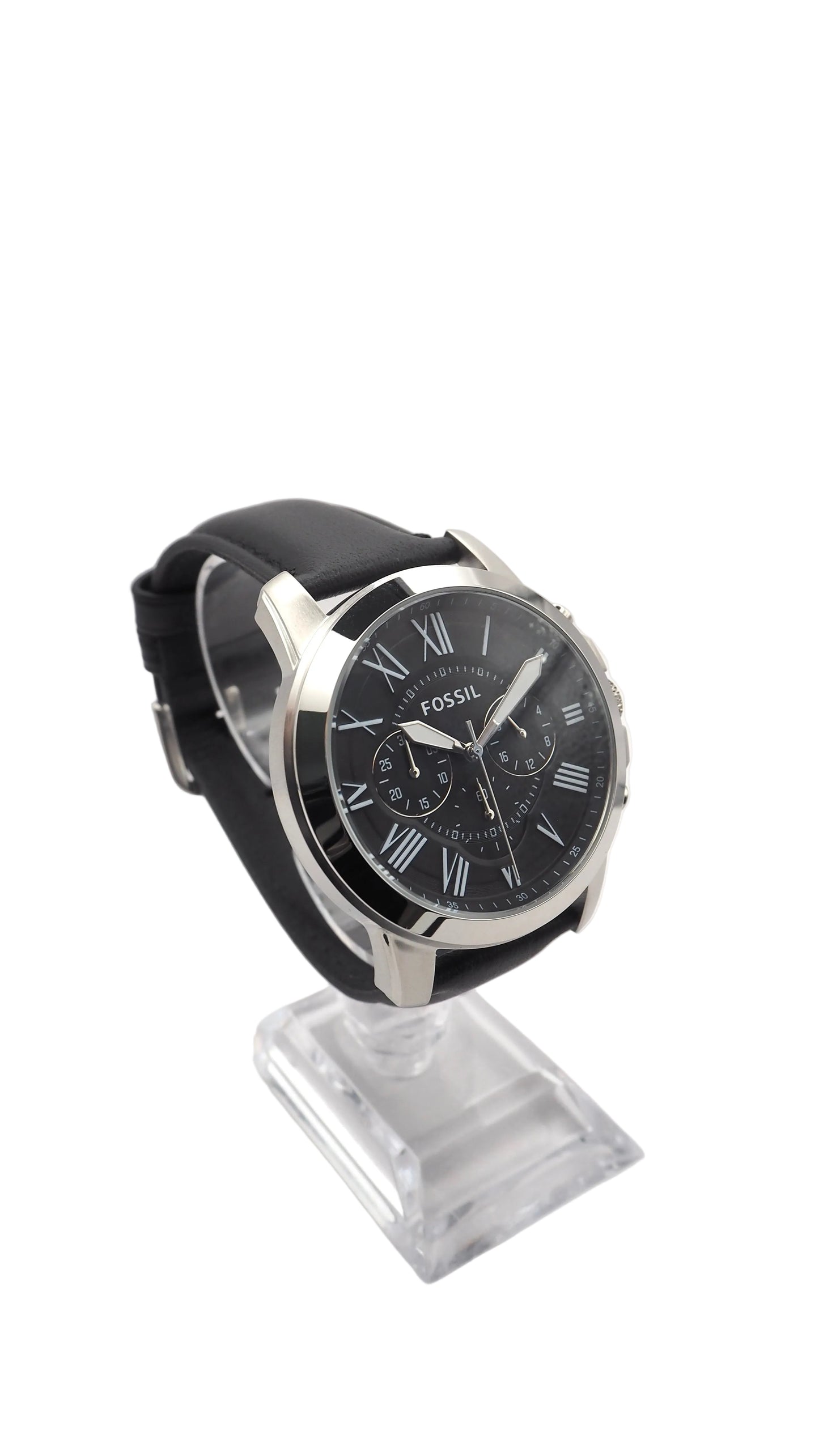 Fossil Grant Chronograph FS4812 Herrenuhr Edelstahl Silber Neu OVP