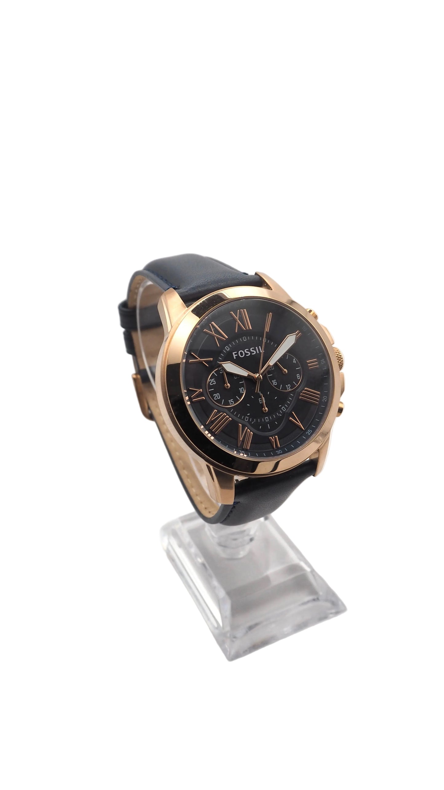 Fossil Grant Chronograph FS4835 Herrenuhr Edelstahl Roségold Neu OVP