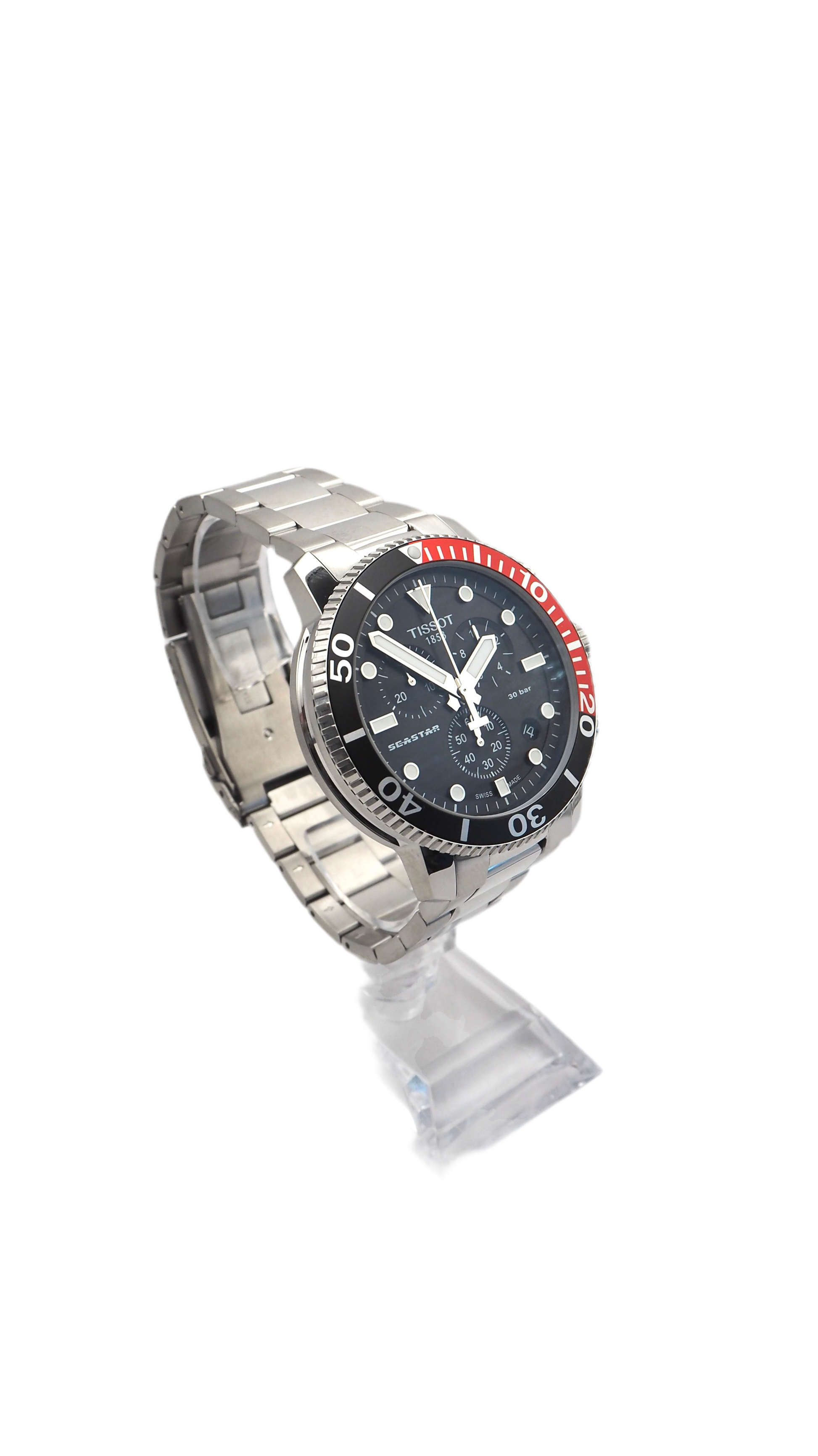 Tissot T-Sport Seastar 1000 Chronograph T120.417.11.051.01 Herrenuhr Edelstahl Neu OVP - ChronoMeister