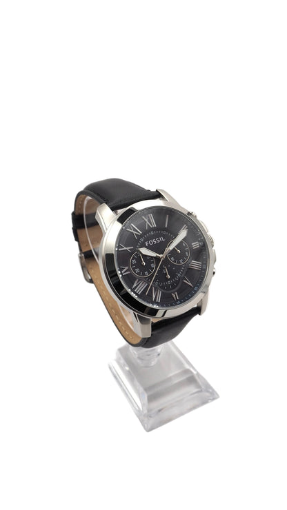 Fossil Grant Chronograph FS4990 Herrenuhr Edelstahl Silber Neu OVP
