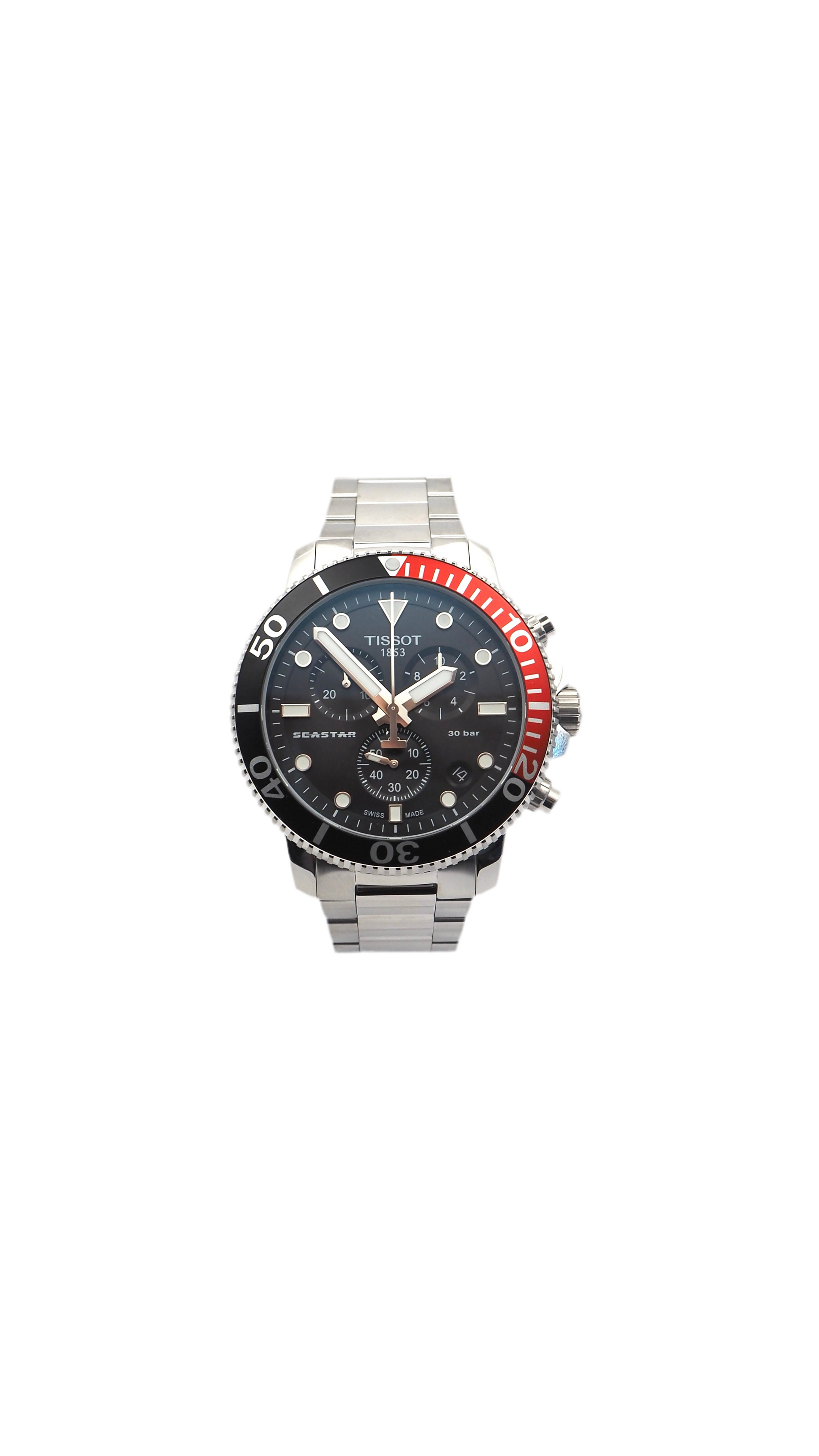 Tissot T-Sport Seastar 1000 Chronograph T120.417.11.051.01 Herrenuhr Edelstahl Neu OVP - ChronoMeister