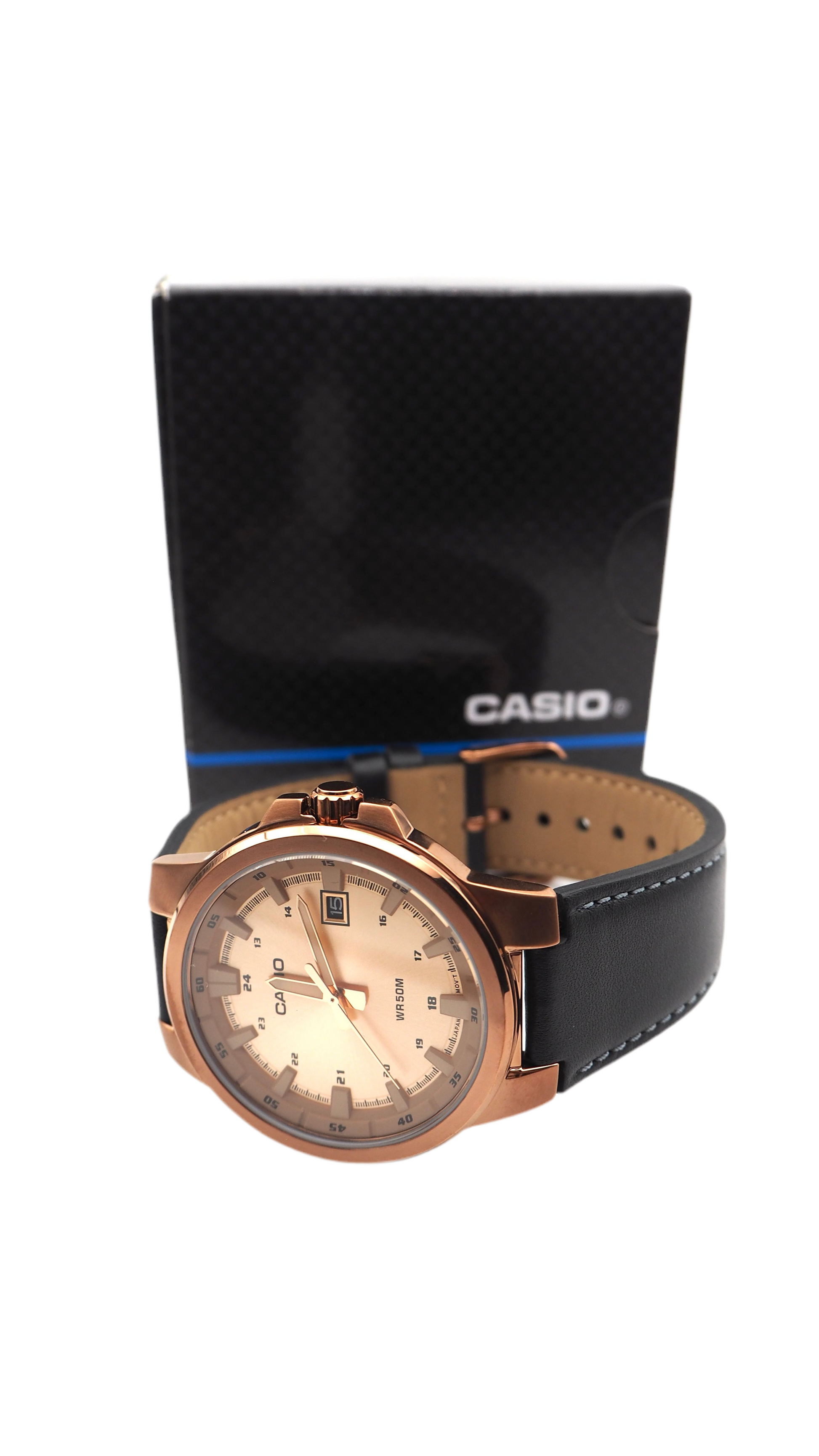 Casio MTP-E173RL-5AVEF Herrenuhr 42 mm Edelstahl Neu - ChronoMeister