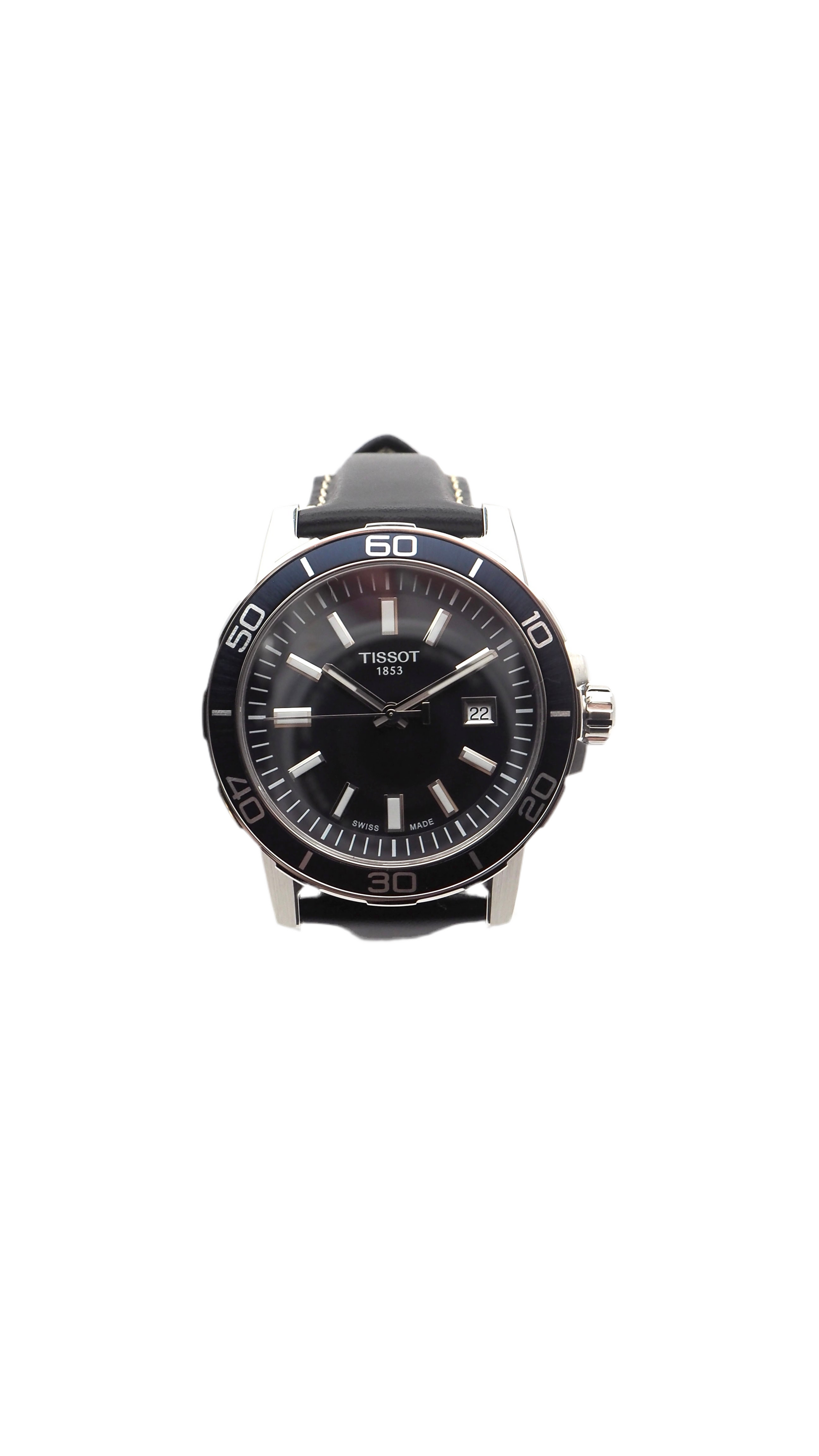Tissot Supersport Gent T125.610.16.041.00 Herrenuhr 44 mm Edelstahl Neu OVP - ChronoMeister
