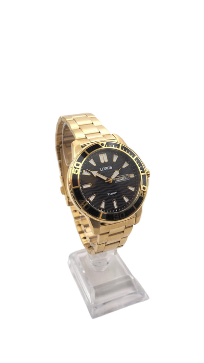 Lorus RH362AX9 Herrenuhr Edelstahl Gold Neu OVP