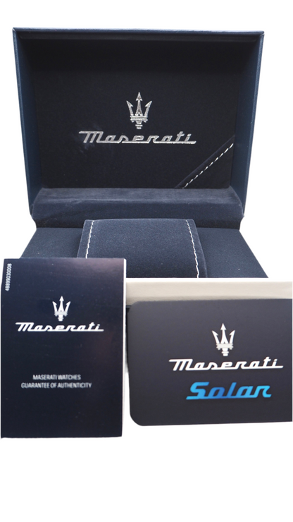 Maserati Successo Solar Herrenuhr 44 mm Limited Edition, Chronograph, R8873645007 Neu - ChronoMeister