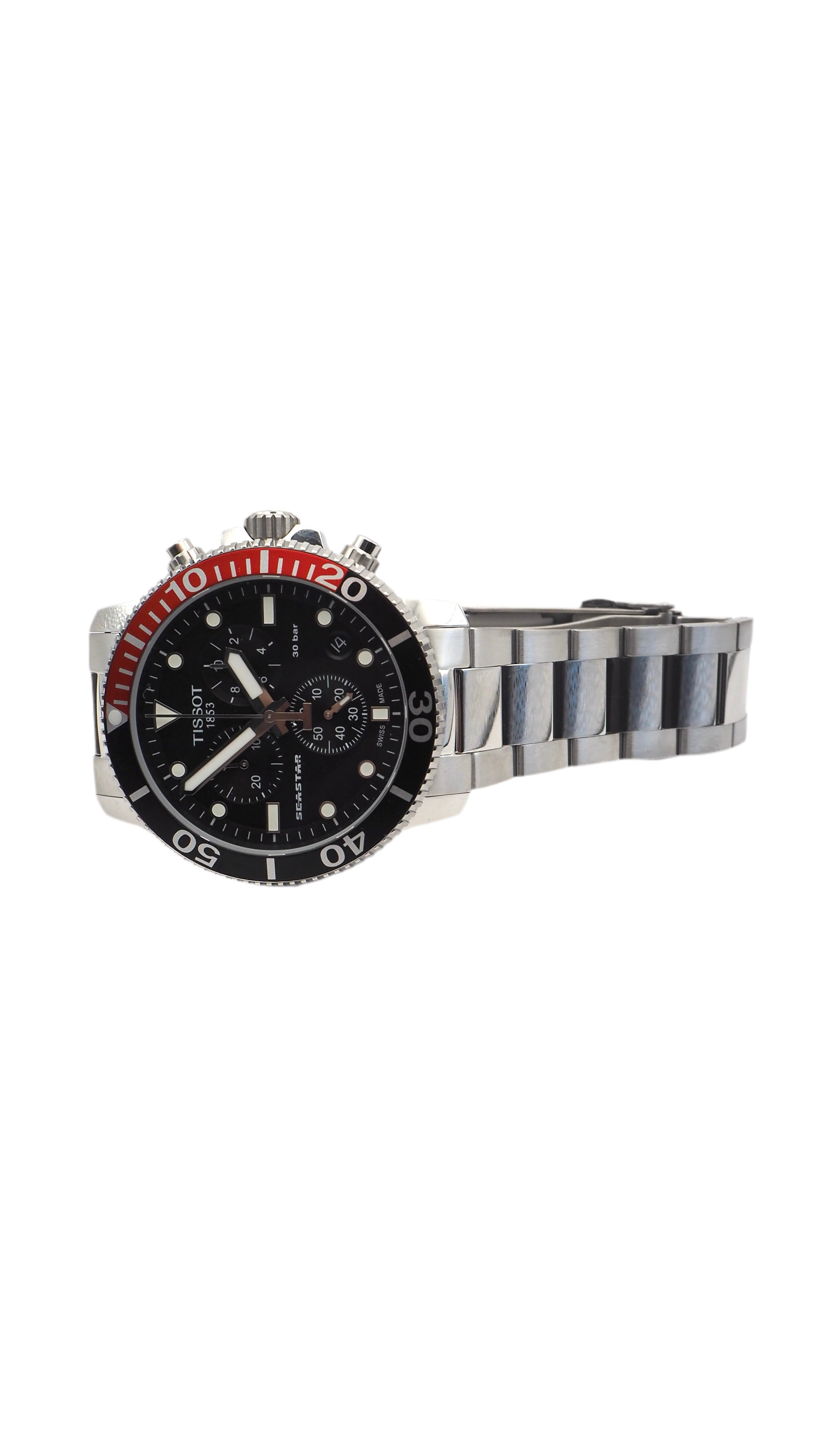 Tissot T-Sport Seastar 1000 Chronograph T120.417.11.051.01 Herrenuhr Edelstahl Neu OVP - ChronoMeister