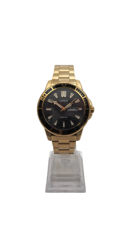 Lorus RH362AX9 Herrenuhr Edelstahl Gold Neu OVP