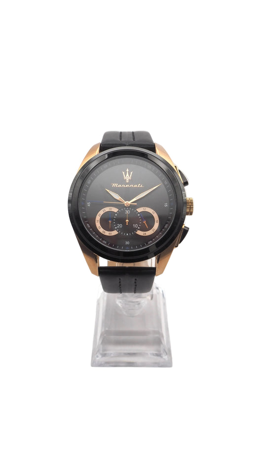 Maserati Traguardo Chronograph R8871612027 Herrenuhr Edelstahl Rosé Gold Neu OVP