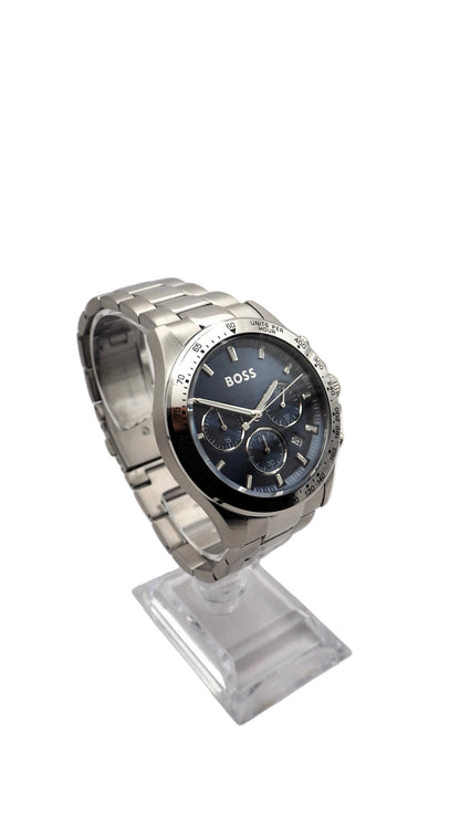 Boss Hero Chronograph 1513755 Herrenuhr Edelstahl Silber Neu OVP